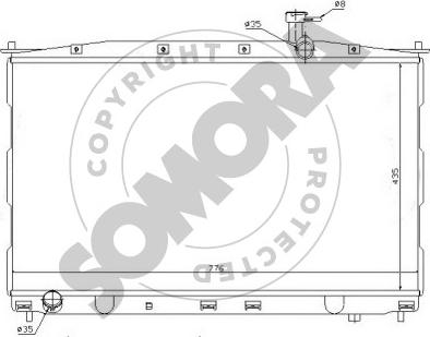 Somora 135240A - Radiators, Motora dzesēšanas sistēma ps1.lv