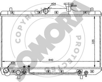 Somora 131240A - Radiators, Motora dzesēšanas sistēma ps1.lv