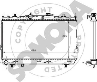 Somora 132240B - Radiators, Motora dzesēšanas sistēma ps1.lv