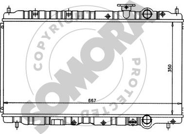 Somora 124140 - Radiators, Motora dzesēšanas sistēma ps1.lv