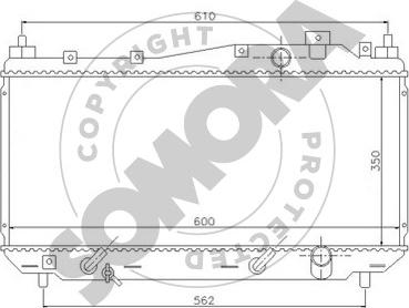 Somora 121340 - Radiators, Motora dzesēšanas sistēma ps1.lv