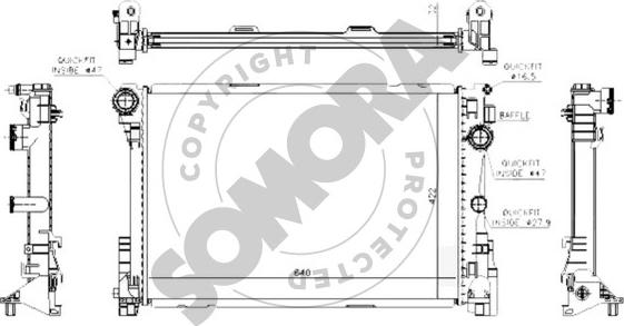 Somora 171440C - Radiators, Motora dzesēšanas sistēma ps1.lv