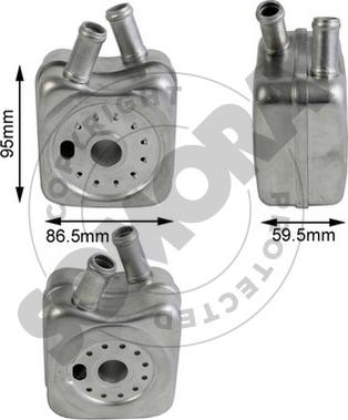 Somora 350965B - Eļļas radiators, Motoreļļa ps1.lv