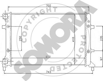 Somora 351040B - Radiators, Motora dzesēšanas sistēma ps1.lv