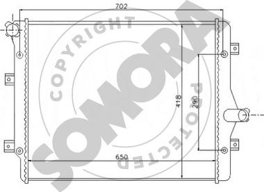 Somora 351040C - Radiators, Motora dzesēšanas sistēma ps1.lv