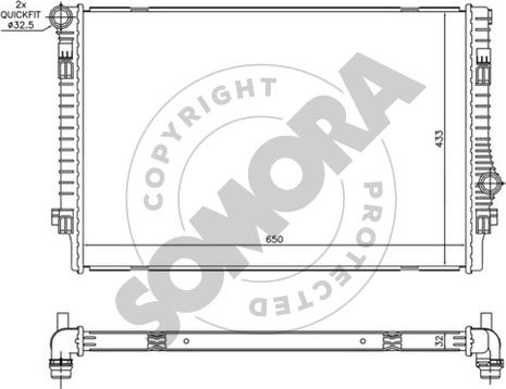 Somora 351240D - Radiators, Motora dzesēšanas sistēma ps1.lv