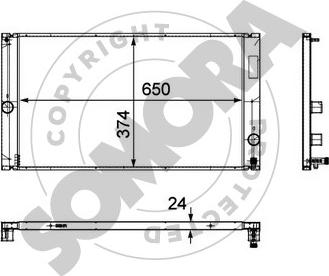 Somora 361440 - Radiators, Motora dzesēšanas sistēma ps1.lv