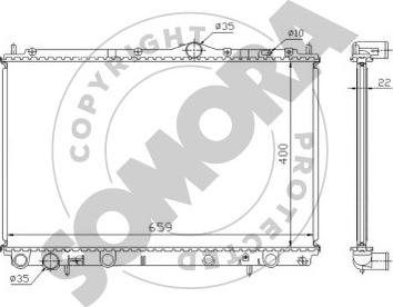 Somora 361240A - Radiators, Motora dzesēšanas sistēma ps1.lv