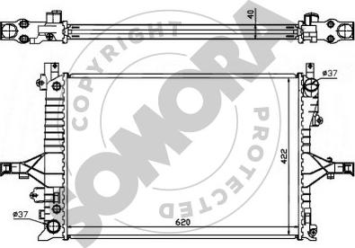 Somora 363340A - Radiators, Motora dzesēšanas sistēma ps1.lv