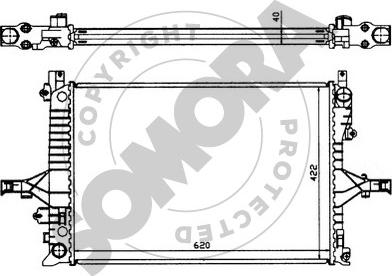 Somora 363340 - Radiators, Motora dzesēšanas sistēma ps1.lv