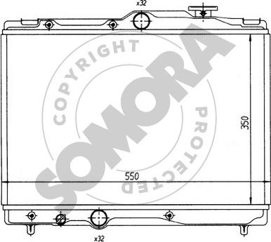 Somora 314142 - Radiators, Motora dzesēšanas sistēma ps1.lv