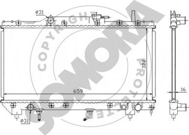 Somora 311640A - Radiators, Motora dzesēšanas sistēma ps1.lv