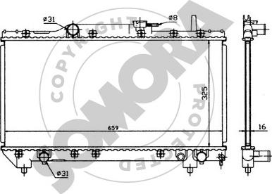 Somora 311640 - Radiators, Motora dzesēšanas sistēma ps1.lv