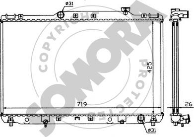 Somora 313140 - Radiators, Motora dzesēšanas sistēma ps1.lv