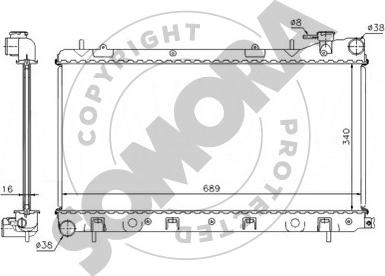 Somora 331040A - Radiators, Motora dzesēšanas sistēma ps1.lv