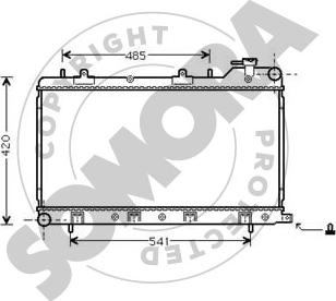 Somora 333140A - Radiators, Motora dzesēšanas sistēma ps1.lv