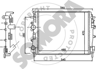 Somora 244341 - Radiators, Motora dzesēšanas sistēma ps1.lv