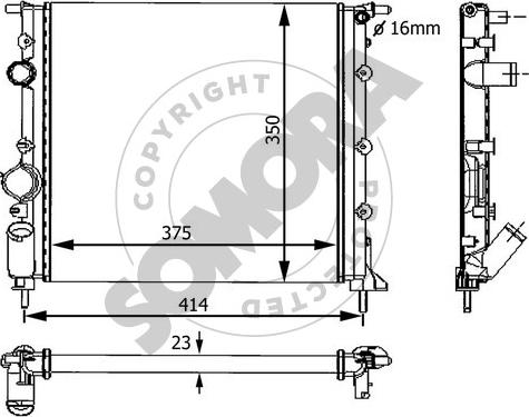 Somora 240941 - Radiators, Motora dzesēšanas sistēma ps1.lv