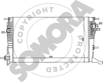 Somora 243440A - Radiators, Motora dzesēšanas sistēma ps1.lv