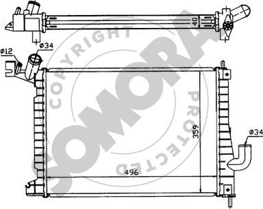 Somora 210443 - Radiators, Motora dzesēšanas sistēma ps1.lv