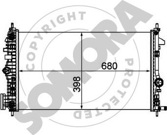 Somora 210840A - Radiators, Motora dzesēšanas sistēma ps1.lv