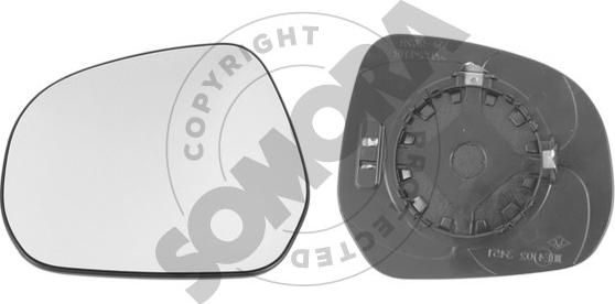 Somora 210256G - Spoguļstikls, Ārējais atpakaļskata spogulis ps1.lv
