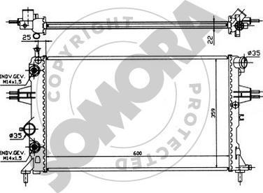 Somora 211741 - Radiators, Motora dzesēšanas sistēma ps1.lv