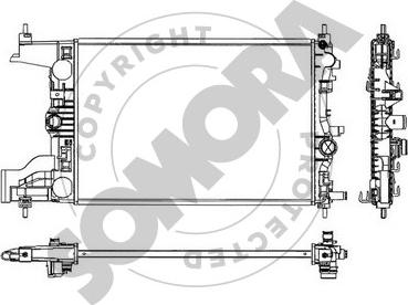 Somora 212040 - Radiators, Motora dzesēšanas sistēma ps1.lv
