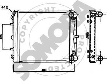 Somora 231040AL - Radiators, Motora dzesēšanas sistēma ps1.lv
