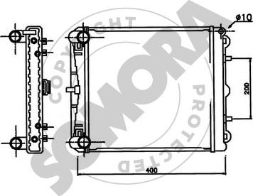 Somora 231040AR - Radiators, Motora dzesēšanas sistēma ps1.lv