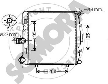 Somora 231140R - Radiators, Motora dzesēšanas sistēma ps1.lv