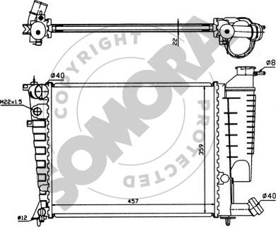 Somora 220540 - Radiators, Motora dzesēšanas sistēma ps1.lv