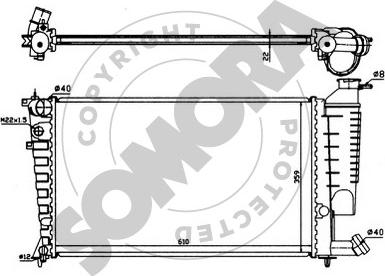 Somora 220541 - Radiators, Motora dzesēšanas sistēma ps1.lv