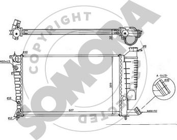 Somora 220640A - Radiators, Motora dzesēšanas sistēma ps1.lv