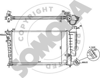 Somora 220640D - Radiators, Motora dzesēšanas sistēma ps1.lv