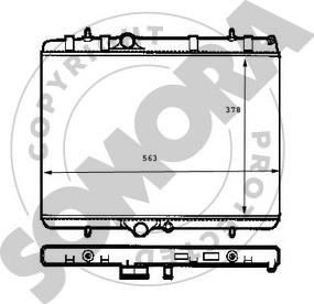 Somora 220640E - Radiators, Motora dzesēšanas sistēma ps1.lv