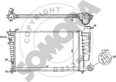 Somora 220640 - Radiators, Motora dzesēšanas sistēma ps1.lv