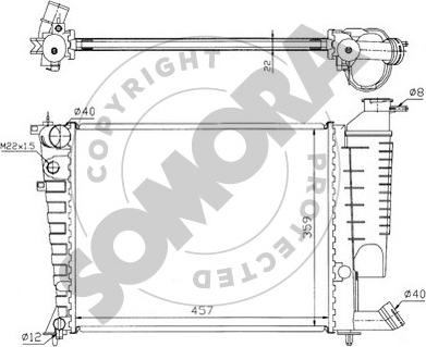 Somora 220643 - Radiators, Motora dzesēšanas sistēma ps1.lv