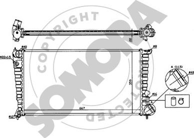 Somora 220642 - Radiators, Motora dzesēšanas sistēma ps1.lv