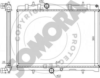 Somora 223440 - Radiators, Motora dzesēšanas sistēma ps1.lv