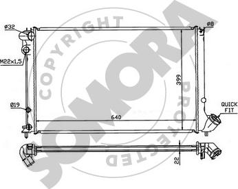 Somora 223240E - Radiators, Motora dzesēšanas sistēma ps1.lv