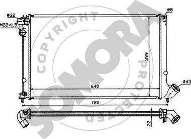 Somora 223240 - Radiators, Motora dzesēšanas sistēma ps1.lv