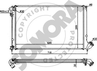 Somora 223 242 - Radiators, Motora dzesēšanas sistēma ps1.lv