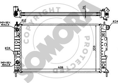 Somora 272142 - Radiators, Motora dzesēšanas sistēma ps1.lv