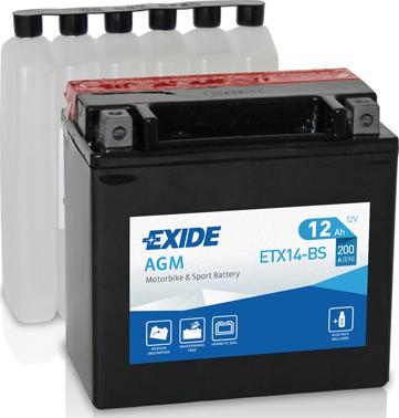 Sonnak ETX14-BS - Startera akumulatoru baterija ps1.lv