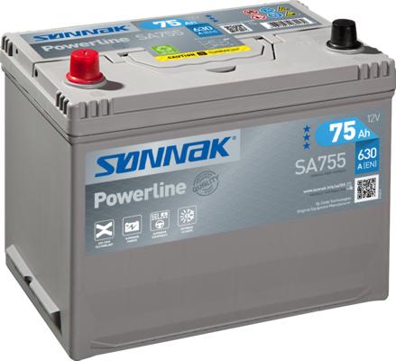 Sonnak SA755 - Startera akumulatoru baterija ps1.lv
