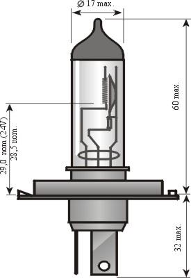 Spahn Glühlampen 54182 - Kvēlspuldze, Tālās gaismas lukturis ps1.lv