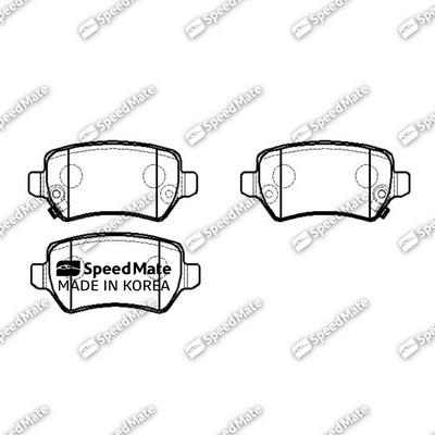 SpeedMate SM-BPE155 - Bremžu uzliku kompl., Disku bremzes ps1.lv