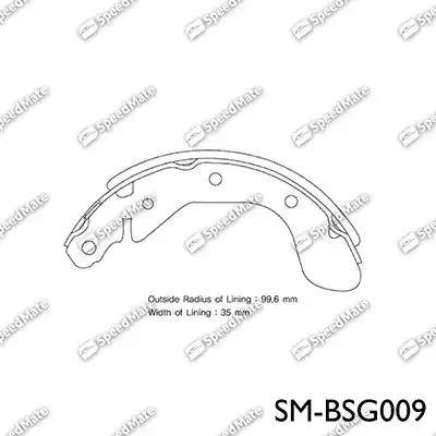 SpeedMate SM-BSG009 - Bremžu loku komplekts ps1.lv