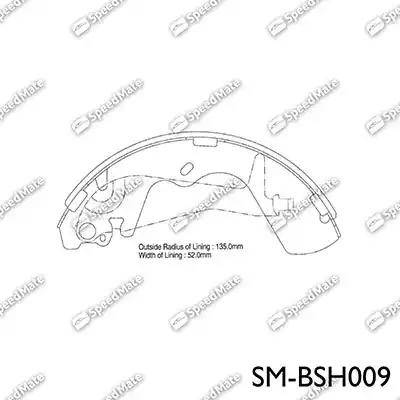 SpeedMate SM-BSH009 - Bremžu loku komplekts ps1.lv